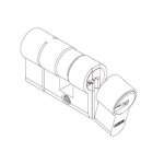 Cylindre vari� � profil europ�en - 50 x 50 mm - d6ps - anti - casse abus