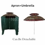 Dai weiying double couche parapluie de p�che en plein air 2m tablier de p�che parapluie ceinture parapluie ...