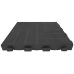 Dalle clipsable composite mixtile, anthracite - l. 41. 5 x l. 41. 5 cm x ep. 45 mm Dalle clipsable composite mixtile, anthracite - l. 41. 5 x l. 41. 5 cm x ep. 45 mm