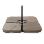 Dalles de contrepoids marron pour parasol caria