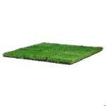 Dalles de gazon artificiel embotables - duoku - gazon synthtique - 305 x 305 mm - avec tapis auto - ...