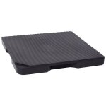 Dalle lest beton modulable 12 kg pour mat deporte gris fonce ref 19634 g. gf