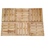 Dalles de terrasse 8 pcs 50x50 cm bois fsc marron Dalles de terrasse 8 pcs 50x50 cm bois fsc marron