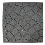 Dalle de terrasse, balcon, extrieurs grise 45x45 cm en caoutchouc