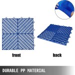 Dalle de terrasse embotable, 1 pice, dalles d'extrieur en polypropylne et plastique 40 x 40 x 2 cm, ...