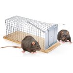 Dda - pige vivant cage  rats - en bois et mtal - capture et libration des rats - amical - rutilisable ...