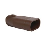 Debflex - fiche femelle 2p 6a droite a coiffe marron - 713460