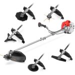 Debroussailleuse 6 - 1 moteur 65cc tete de fils, lame 3 dents et harnais - greencut