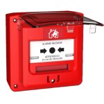 D�clencheur manuel d'alarme incendie �tanche avec volet � r�f. 5713r1c