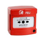 D�clencheur manuel incendie rouge nf filaire