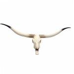 D�co cr�ne de vache t�te de taureau troph�e longhorn mural en polyr�sine 103x43x11cm 04 0002819