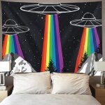 Deco mural decoration chambre femme decoration mural tapisserie bohme mandala hippie arc - en - ciel, ...
