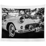 Deco mural decoration chambre femme decoration mural tapisserie murale de fond de salon, noir et blanc, ...