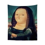 Deco mural decoration chambre femme decoration mural tapisserie de peinture a l'huile mona lisa rtro, ...