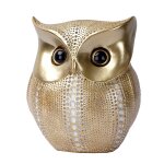 Dcor de statue de hibou en rsine moderne, sculpture de hibou, figurines d'oiseaux adorables, minimaliste, ...