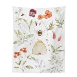 Decoration chambre decoration chambre femme boheme deco tapisserie murale suspendue avec des plantes ...