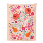 Decoration chambre decoration chambre femme boheme deco tenture murale en fleur sauvage violette, tapisserie ...