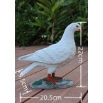 Décoration de colombe blanche pour la maison, sculptures en résine, ornements de pigeon intensifiés, ... Décoration de colombe blanche pour la maison, sculptures en résine, ornements de pigeon intensifiés, ...