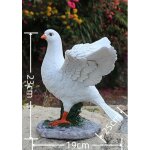 Décoration de colombe blanche pour la maison, sculptures en résine, ornements de pigeon intensifiés, ... Décoration de colombe blanche pour la maison, sculptures en résine, ornements de pigeon intensifiés, ...