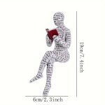 Dcoration d'tagre de bureau  domicile pour femme de lecture, artisanat en rsine, petits ornements ...