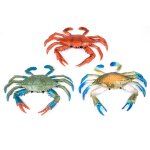 D�coration murale de crabe bleu, simulation d'animaux marins, statue, accessoires d'�ducation scientifique ...