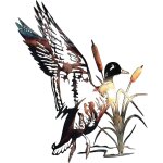 Décoration murale en métal canard colvert jardin reed chien panneaux muraux sculpture suspendue pour ... Décoration murale en métal canard colvert jardin reed chien panneaux muraux sculpture suspendue pour ...