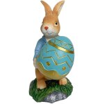 D�coration p�ques lapin r�sine - statue jardin printemps - figurine