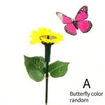 Dcoration solaire de tournesol, fleur, papillon, colibri, pelouse, oiseau volant, plume, e4i4 - type ...