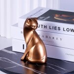 Dcoration de table de figurine de chat de couples dors, animal intensifie, art cratif europen de ...