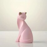 Dcoration de table de figurine de chat de couples dors, animal intensifie, art cratif europen de ...
