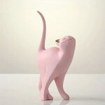 Dcoration de table de figurine de chat de couples dors, animal intensifie, art cratif europen de ...
