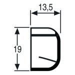 D�flecteur ext�rieur pour entr�es d'air a�rauliques - blanc - d321t nicoll