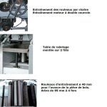 Dgauchisseuse - raboteuse 2200 w 310 mm triphase