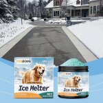 Deglacant, deneigeur, sans danger pour les animaux, sans danger pour le beton, 100 g de sel de deglacage ...