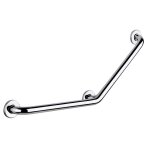 Delabie - barre d'appui coude 135 Ø 32 400x400 mm inox 304 poli brillant