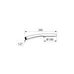 Delabie - douchette m�le 15x21 4 jets chrom� anti - calcaire r�f : 813
