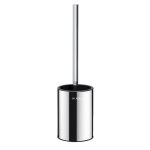 Delabie - pot � balai wc inox poli brillant avec balai fixation murale r�f : 4048p