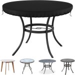 Delixike nappe de table ronde pour meubles de jardin d'extérieur - imperméable et coupe - vent - tissu ... Delixike nappe de table ronde pour meubles de jardin d'extérieur - imperméable et coupe - vent - tissu ...