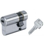 Demi cylindre - 30 x 10 mm - ec - s - vari� - laiton nickel� abus