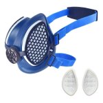 Demi - masque respiratoire avec filtres p100