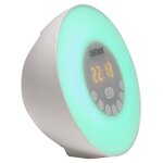 Denver crlb - 400 radio portable horloge analogique blanc