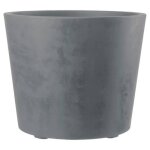 Deroma pot de fleurs millennium r - 59 x h49, 5 cm - ashgrey - a rserve d'eau - roulettes