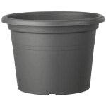 Deroma pot de fleurs rond day r anthracite - coloris gris anthracite - 50cm
