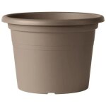 Deroma pot de fleurs rond day r camel - coloris taupe - 60cm