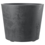 Deroma pot de fleurs vase millennium r - 59 x h49, 5 cm - anthracite - a rserve d'eau - roulettes