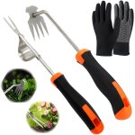 Dsherbeur manuel en acier inoxydable pour le jardinage - outil de dsherbage manuel - avec manche. [c73] ...
