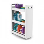 Desserte - 3 �tag�res - mobilo - blanc eda plastiques
