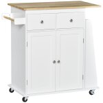 Desserte de cuisine multi rangements 2 tiroirs placard 2 portes avec etag�re 3 range - bouteilles porte ...