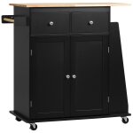 Desserte de cuisine multi rangements 2 tiroirs placard 2 portes avec etag�re 3 range - bouteilles porte ...