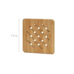 Dessous de verre en bois durable, tapis de table, de casserole, de maison, d'h�tel cr�atif, rond, support ...